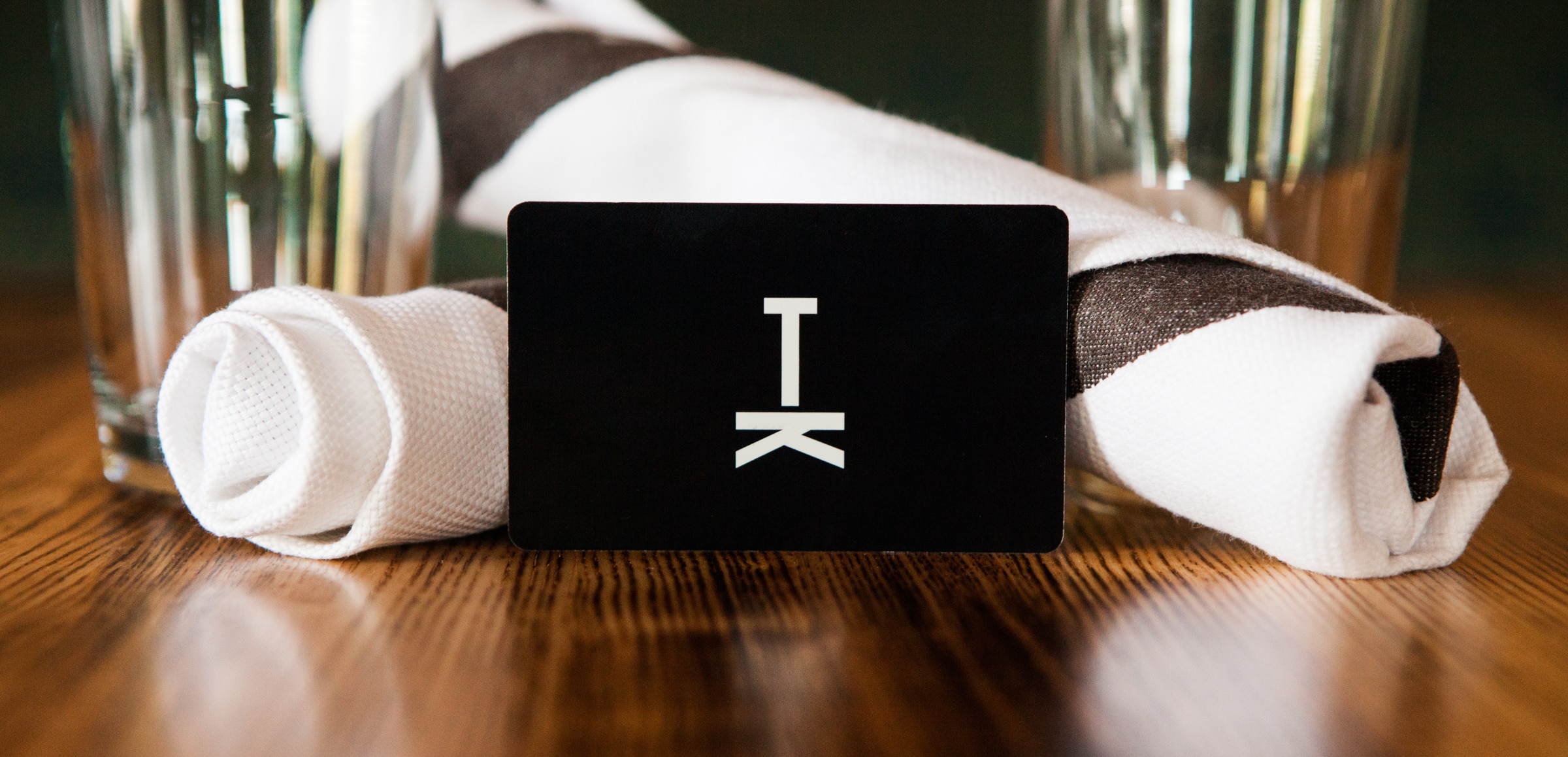 Gift Card on wood table