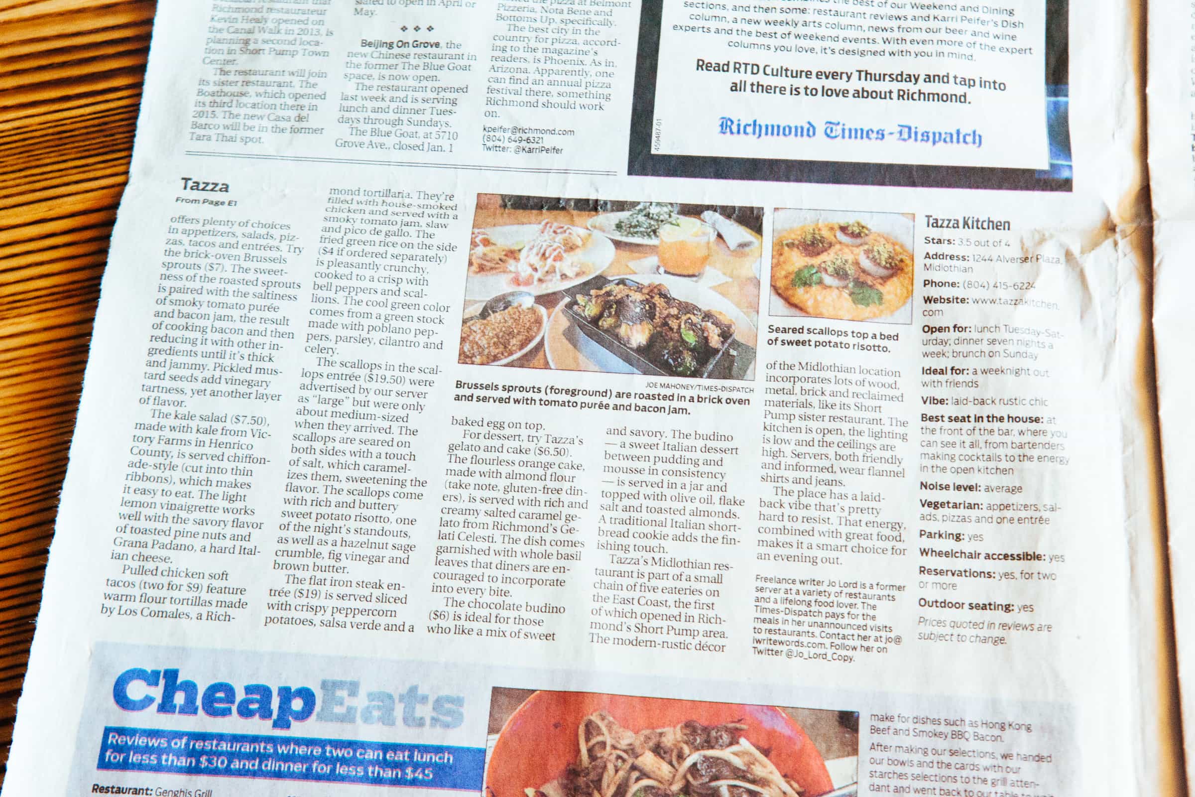 Richmond Times-Dispatch / Restaurant review: Internationally inspired ...