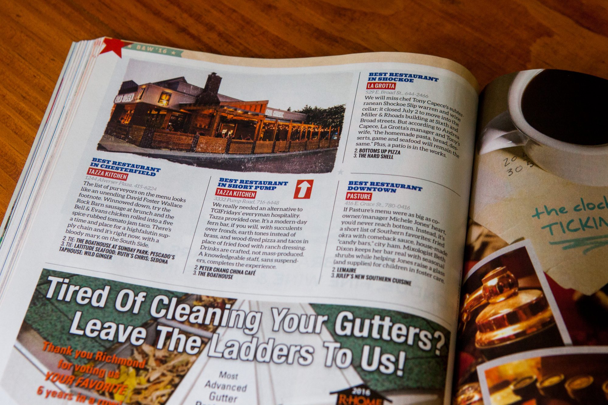 Richmond Magazine / 26th Annual Best and Worst Tazza Kitchen